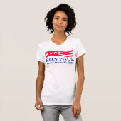 Ron Paul Red White en Blue Americana Shirten T-shirt (Voorkant volledig)