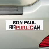 Ron Paul Republican Bumpersticker (Op auto)