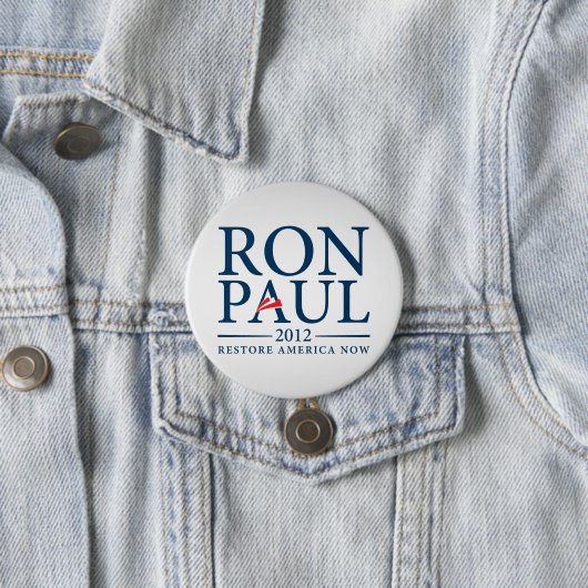 Ron Paul Restore America Now Button (In situ)