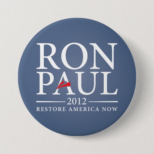 Ron Paul Restore America Now Button (Voorkant)