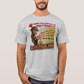 Ron Paul Retro design bekijken T-shirt (Voorkant)