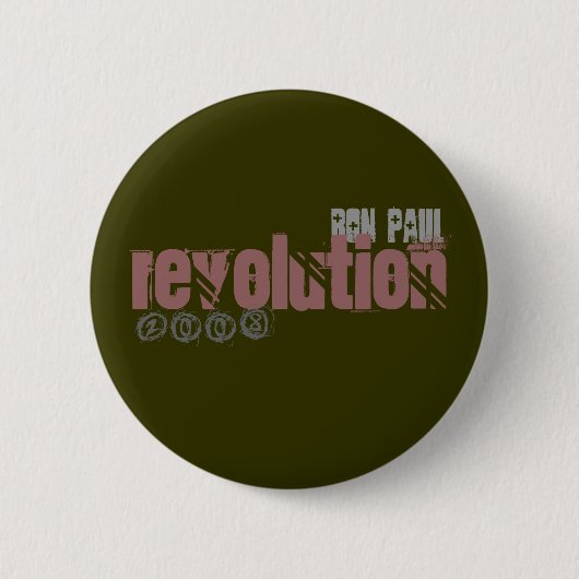 Ron Paul, Revolutie, 2008 Ronde Button 5,7 Cm (Voorkant)