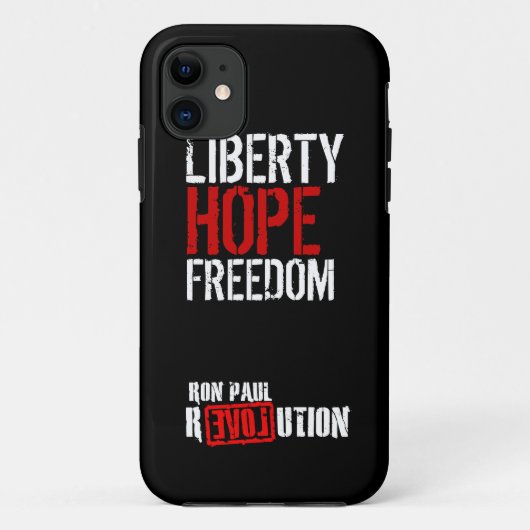 Ron Paul Revolutie - Vrijheid, Hoop, Vrijheid Case-Mate iPhone Case (Achterkant)
