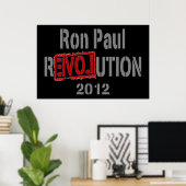 Ron Paul Revolution 2012 Poster (Thuiskantoor)