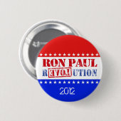 Ron Paul Revolution 2012 Ronde Button 5,7 Cm (Voorkant /achterkant)
