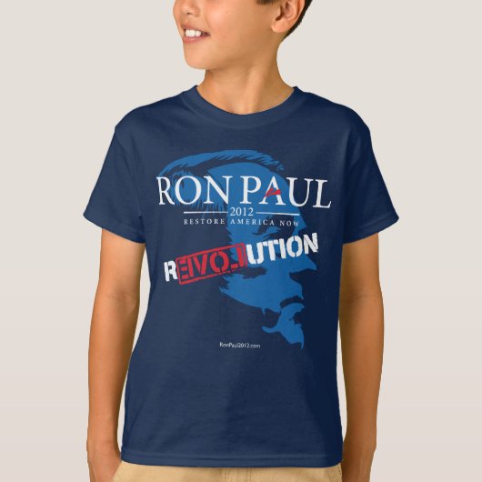 Ron Paul Revolution 2012 Shirt (Voorkant)