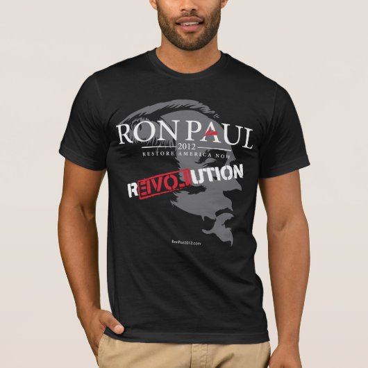 Ron Paul Revolution 2012 Shirt (Voorkant)