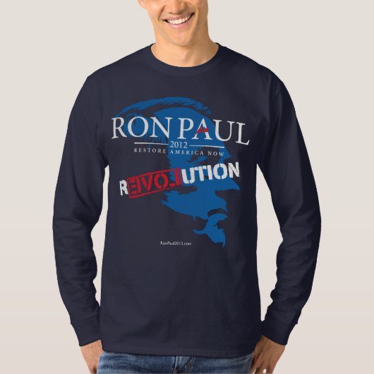 Ron Paul Revolution 2012 Shirt (Voorkant)