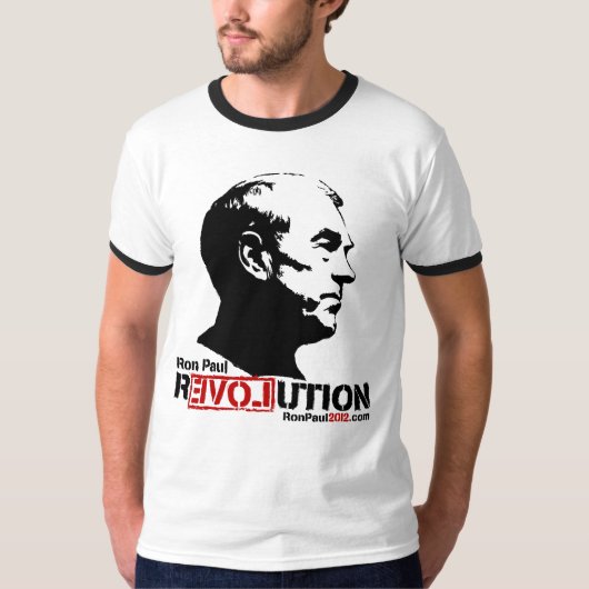Ron Paul Revolution 2012 T-Shirt (Voorkant)