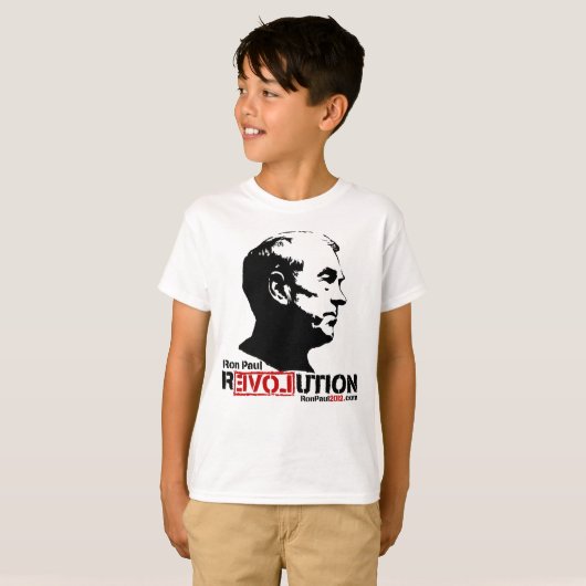 Ron Paul Revolution 2012 T-Shirt (Voorkant volledig)