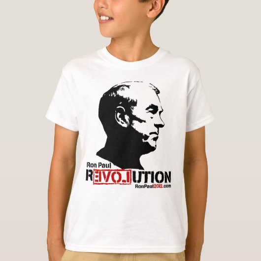 Ron Paul Revolution 2012 T-Shirt (Voorkant)