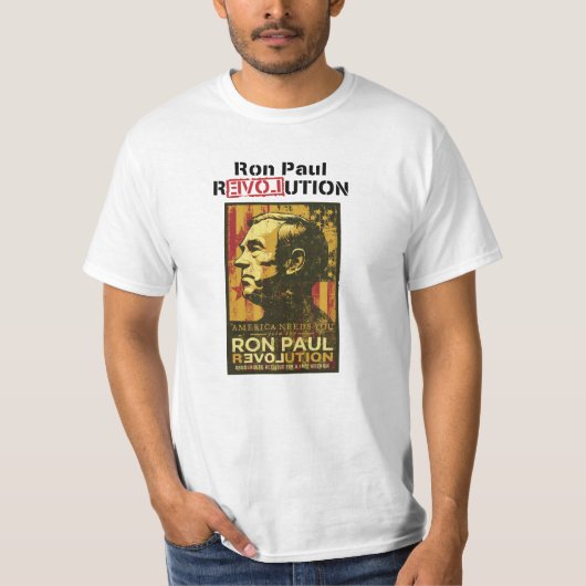 Ron Paul Revolution - Amerika heeft je nodig om me T-shirt (Voorkant)