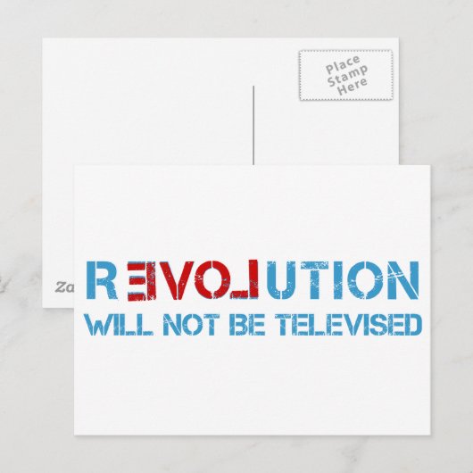 Ron Paul revolution Briefkaart (Voorkant / Achterkant)