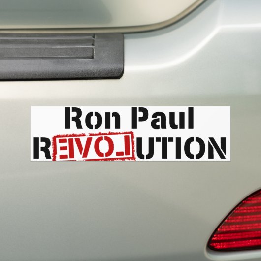 Ron Paul Revolution Bumpersticker (Op auto)