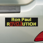 Ron Paul Revolution Bumpersticker (Op auto)