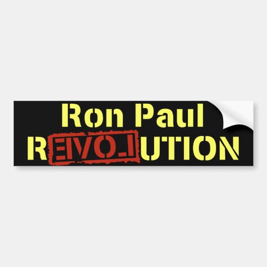 Ron Paul Revolution Bumpersticker (Voorkant)