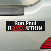 Ron Paul Revolution Bumpersticker (Op auto)