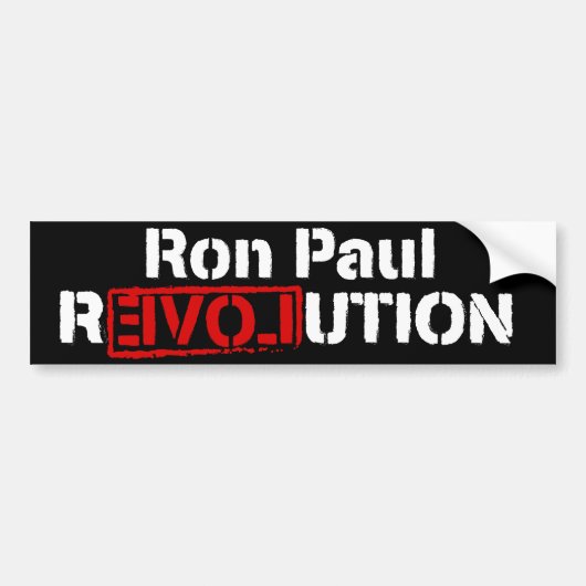 Ron Paul Revolution Bumpersticker (Voorkant)