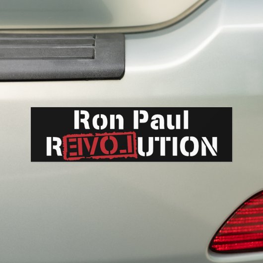 Ron Paul Revolution Bumpersticker (Op auto)