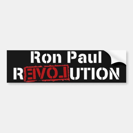 Ron Paul Revolution Bumpersticker (Voorkant)