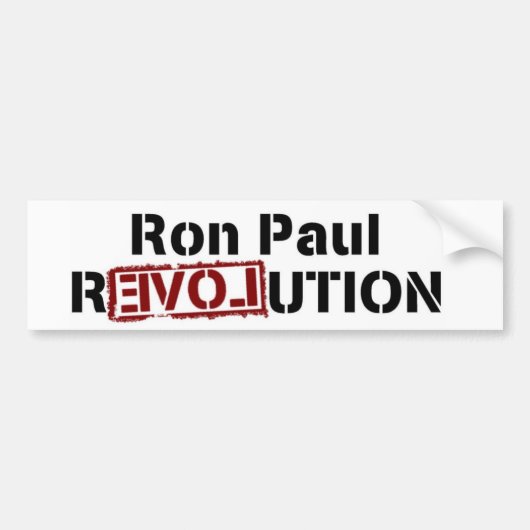Ron Paul Revolution Bumpersticker (Voorkant)