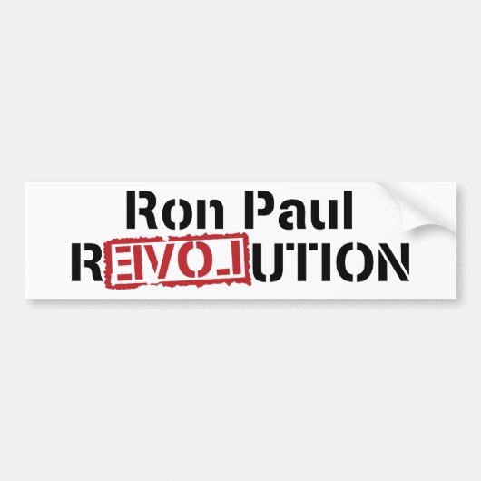 Ron Paul Revolution Bumpersticker (Voorkant)
