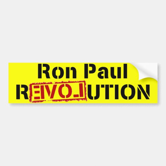 Ron Paul Revolution Bumpersticker (Voorkant)
