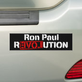 Ron Paul Revolution Bumpersticker (Op auto)