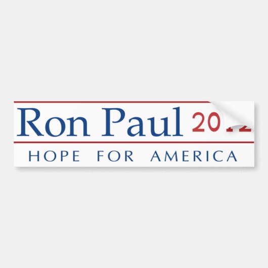 Ron Paul Revolution Bumpersticker (Voorkant)