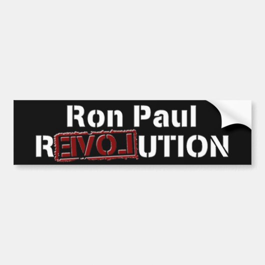 Ron Paul Revolution Bumpersticker (Voorkant)