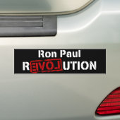 Ron Paul Revolution Bumpersticker voor President (Op auto)