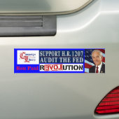 Ron Paul Revolution Campaign for Liberty HR 1207 Bumpersticker (Op auto)