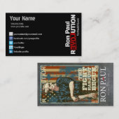 Ron Paul Revolution Card Visitekaartje (Voorkant / Achterkant)
