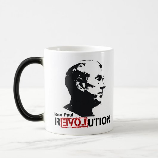 Ron Paul Revolution Coffee/Tea Cup/Mok Magische Mok (Links)