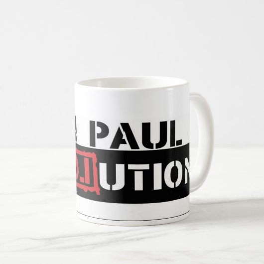 Ron Paul Revolution Coffee/Tea Mok (Voorkant rechts)