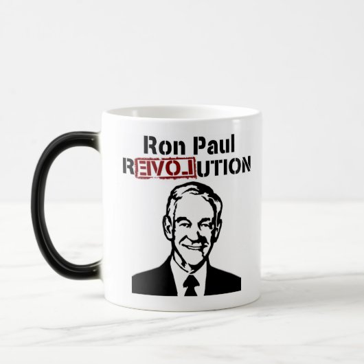 Ron Paul Revolution Coffee/Tea Mok/Cup Magische Mok (Links)