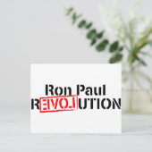 Ron Paul Revolution Continues Briefkaart (Staand voorkant)