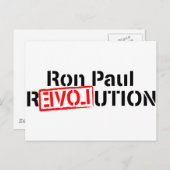 Ron Paul Revolution Continues Briefkaart (Voorkant / Achterkant)