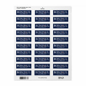 Ron Paul Revolution Etiket (Full Sheet)
