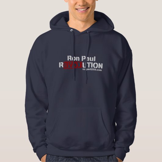 Ron Paul Revolution Fit Hooded Hoodie (Voorkant)