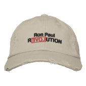 Ron Paul Revolution geborduurd Pet (Voorkant)