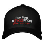 Ron Paul Revolution geborduurd Pet (Voorkant)