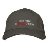 Ron Paul Revolution geborduurd Pet (Voorkant)