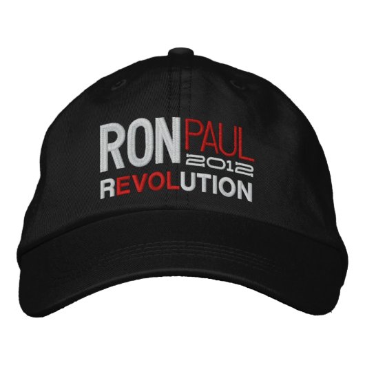 Ron Paul Revolution Geborduurde Pet (Voorkant)