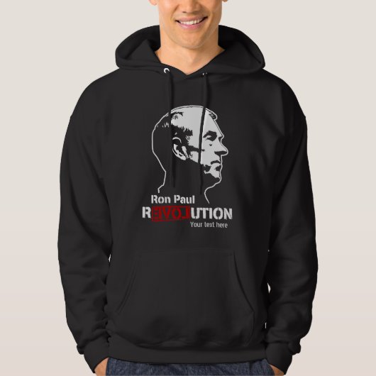 Ron Paul Revolution Gepersonaliseerde Hoodie (Voorkant)