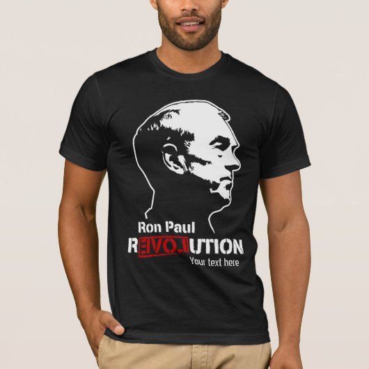 Ron Paul Revolution Gepersonaliseerde Hoodie T-shirt (Voorkant)