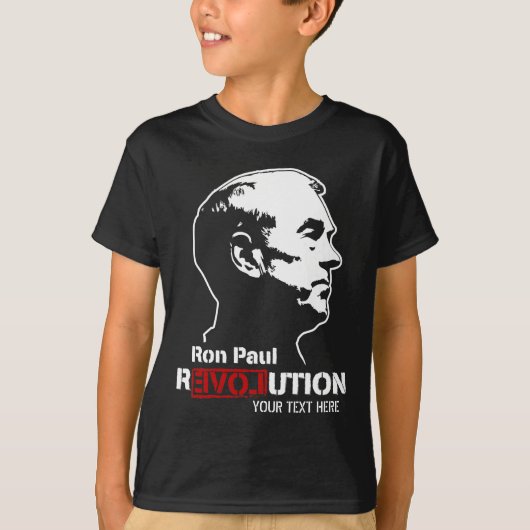Ron Paul Revolution Gepersonaliseerde Hoodie T-shirt (Voorkant)