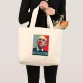 Ron Paul Revolution Grote Tote Bag (Voorkant (product))