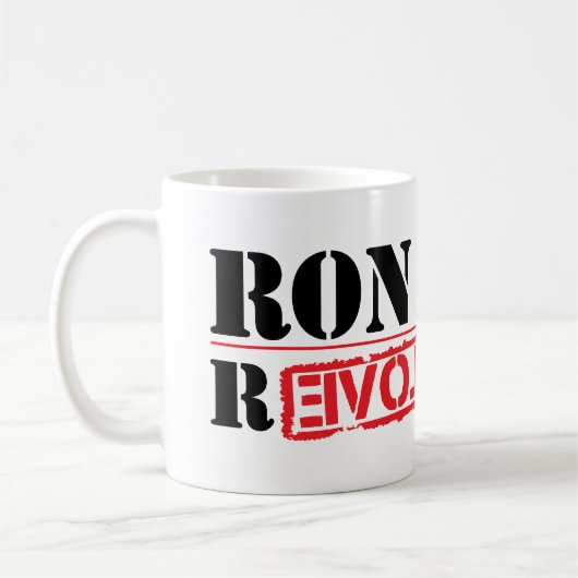 Ron Paul Revolution Koffiemok (Links)