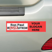 Ron Paul Revolution Logo Bumpersticker (Op auto)